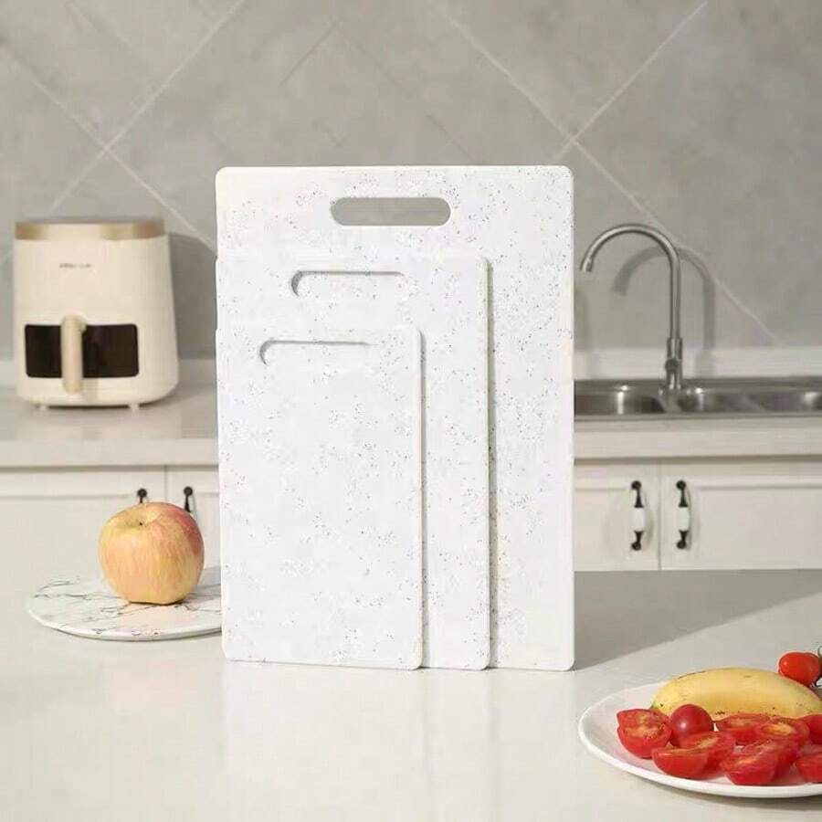 Juego de tablas de cortar de mármol, tabla de cortar gruesa, tabla para carne, tabla de preparación de cocina, tabla de separación de alimentos crudos y cocidos, tabla de cortar frutas para el hogar, tabla de preparación, tabla de cortar de plástico, utensilios de cocina