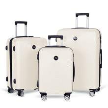 YSTYLE 3/5 Piece Hardside Luggage Set (12, 18, 20, 24, 28 Inch), With Scratch-Resistant And Impact-Resistant ABS Shells, Spacious Design And Four 360-Degree Spinner Wheels
