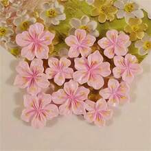 12/24pcs Cute Flower Refrigerator Magnets, Creative 3D Home Message Board Magnets, Pink Peach Blossom Magnets - 彩色 - 查看 4