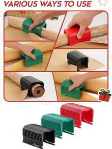 Wrapping Paper Cutter Tool – Perfect Christmas Gift Wrapping And Paper Cutting Tool For Holidays, Birthdays, And Parties - Multicolor - View 3