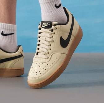 Nike Men's COURT VISION LOW Minimalist Version Casual Sneakers