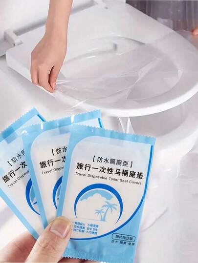 Bộ 1/20/50/100 chiếc bọc bồn cầu dùng một lần, bọc bồn cầu chống thấm nước không dệt, tiện dụng khi đi du lịch, khách sạn, nhà ở, dành cho phụ nữ sau sinh.