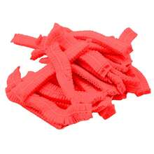 unids/pack gorro de baño desechable cubiertas para la cabeza del pelo red Bouffant gorros antipolvo transpirables gorros de baño para ducha cocina CGEZ - Rosa - Ver 5