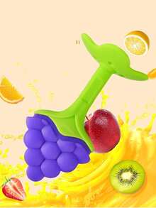 Bebé Mordedor uva diseño de silicona - Morado - Ver 5