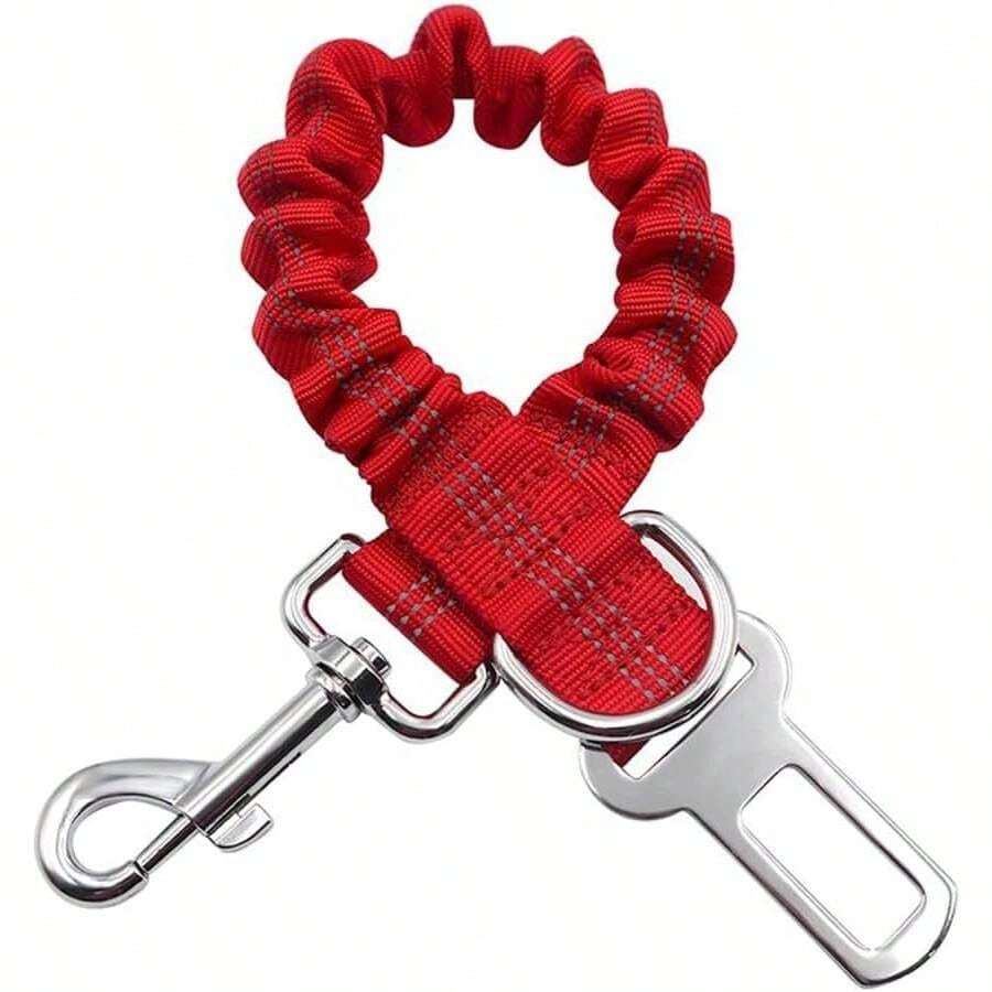 sinraoee Cinturn de  para Perros 3 en 1, Multifuncional, arns Reflectante para Coche con Hebilla y Anilla en D de 360, sin Hebilla. - inicial - Ver 1