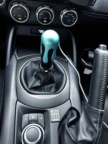 1 pieza Perilla de palanca de cambios con forma de helado de metal, palanca de cambios modificada para automóvil, perilla de palanca de cambios de transmisión manual, perilla de palanca de cambios de transmisión automática, palanca de cambios universal, accesorio de modificación de automóvil, JDM, perilla de palanca de cambios personalizada, decoración interior de automóvil modificada, adecuada para modificación de automóvil - Encargado del puesto de helados - Ver 5