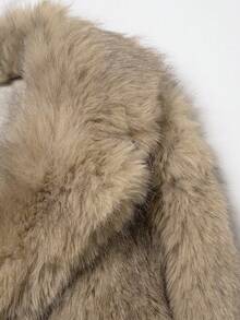 DEEKA Autumn/Winter New Women's Fashion European & American Style Faux Fur Effect Short Coat Jacket