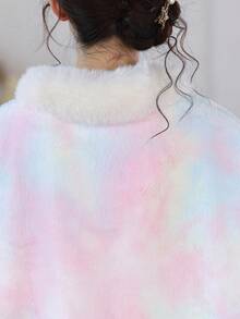 1pc New Bridal Gown Shawl Cloak Outerwear, Thick Warm Jacket, Lovely With Sweater, Suitable For Winter - A - View 9