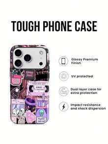 Funda 2 en 1 de película suave con diseño de calaveras de gato y corazones espeluznantes, compatible con fundas ,  17,  16 Pro Max,  15 Pro Max,  13 y  12. Fabricada en TPU, ofrece protección contra golpes y caídas. Un regalo ideal para familiares, amigos, seres queridos, novios/novias y para Halloween.funda de teléfono, fundas de teléfono, funda de , funda de  17 pro, funda de  16, navidad, funda de  17 pro max, funda de  17, fundas de , funda de  15,  17 pro max, fundas para , funda de  16 plus, regalos de navidad, funda de  13, funda de teléfono de navidad, funda de  16 pro, funda de teléfono  15, funda de teléfono  13, funda de  16 - Blanco - Ver 1