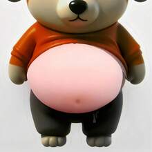 2张防撞狗卡车硅胶贴纸，汽车贴花，适用于车门、车身外部、卡车、家居墙壁、家具、橱柜，情人节好礼（尺寸随机） - 彩色 - 查看 3