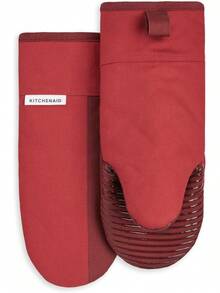 Beacon - Juego de Guantes Antideslizantes para Horno de Dos Tonos, Color Rojo pasión, Burdeos, 5.7 x 13 Pulgadas, 2 Piezas - 1 - Ver 1