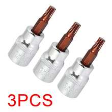Drive Torx T30 Bit Socket S2 Steel 48mm Length - Plateado - Ver 7