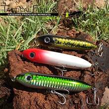 SDFG TACTICAL FISHING Kit con 3 Señuelos de Pesca Superficial Tipo Paseantes. con Sonajas Internas Que Atraen Peces de Largas Distancias. - varios - Ver 4