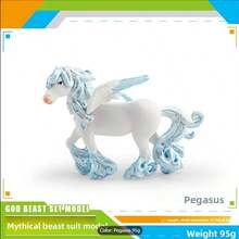 Mityczny posąg jednorożca i pegaza, magiczne zwierzę morskie, głowa konia, ogon ryby, figurka hipokampa, wystrój domu i idealny prezent dla miłośników fantasy, urodziny, prezent świąteczny