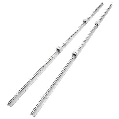 Linear Guide Rail Set SBR16 2000mm - 2 PCS 78.7 In Linear Rails With 4 SBR16UU Slide Blocks - Complete Kit For CNC Router Machines & DIY Automated Projects