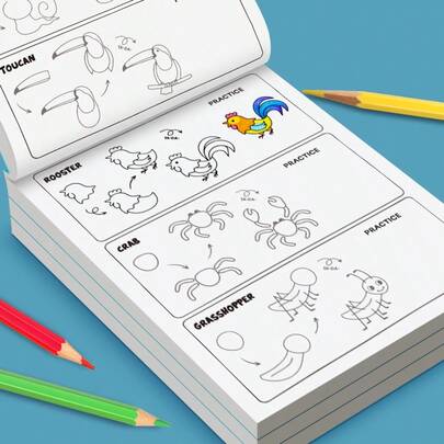 Sách hướng dẫn vẽ tranh hoạt hình vui nhộn và dễ thương, phù hợp cho học sinh tiểu học và gia đình. Đây là một cuốn sách vẽ hoàn toàn mới, phù hợp cho giáo dục mầm non, phù hợp cho cả bé trai và bé gái, và là một món quà tuyệt vời cho mùa Giáng sinh hoặc mùa tựu trường.