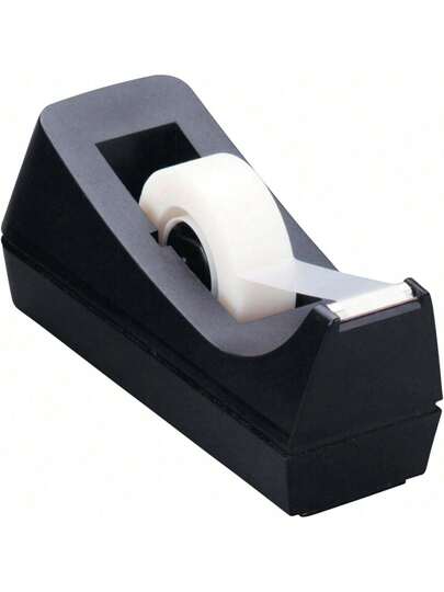1-Inch Core Reinforced Tape Dispenser With Non-Slip Base - Suitable For Office, Home And School