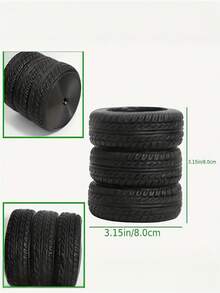 1个新奇轮胎造型笔筒，适用于放置钢笔、办公桌、家居、办公室、花盆、卡片，独特的文具收纳盒、桌面整理器，汽车爱好者礼物，圣诞礼物，办公桌配件，办公用品，办公配件 - 彩色 - 查看 9