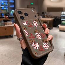 1pc Fashion Trendiphone17phone Case16 All-Includedpromax Refreshing/Plus/15/11 Christmas Tree Soft Sleeve/12 Plastic Skin Feel Tpu/13 Internet Celebrity Interactive Text/14 Candy Color/Appleair - HeavenlyEyeStaircasecowboybrown68WE - View 2