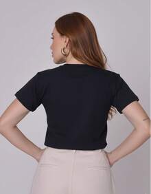 Embroidered T-Shirt For Women, 100% Premium Cotton, High Quality, Embroidered, Beach, Night, Holiday, Vacation, Home, Diary, Dating - HOA - Xem 7