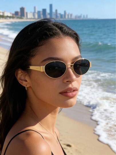 1/2pcs Retro Metal Frame Sunglasses, UV Protection Stylish Unisex Sunglasses, Fashionable Accessory For Parties And Daily Wear, Ideal Valentine's Day Gift