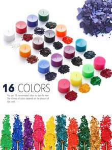6/12/16 Colori Colorante per Candele - 1g Ogni Colore, Materiali per la Realizzazione di Candele, 16 Colori Comuni Coloranti per Candele Fai-da-Te, Forniture per la Realizzazione di Candele, Regali per Famiglia e Amici, Decorazione per l'Atmosfera. Materiali Coloranti per la Realizzazione di Candele Fai-da-Te, Adatti come Regali di Natale, Regali di Capodanno, Decorazione per l'Atmosfera. - Multicolore - Visualizzare 4