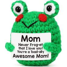 1pc Crocheting Frog Plush Toys-Lovely Handmade Green Frog Stuffed Animals, Soft Plush Gifts, Birthday/Encouragement/Graduation Gifts For Children, Friends And Colleagues, Lovely Home And Office Decorations. - Multicolor - View 13