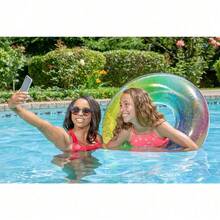 Rainbow Glitter Tube - Inflatable Swimming Pool Float - HOME - trắng - Xem 2