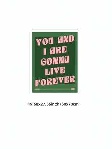 1 tấm áp phích không khung ban nhạc Oasis in nhạc Live Forever lời bài hát nghệ thuật treo tường trang trí Britpop cổ điển áp phích buổi hòa nhạc retro cho phòng ngủ ký túc xá phòng khách phòng thu âm trang trí tiệc lựa chọn quà tặng tốt nhất, quà tặng sinh nhật, áp phích vui nhộn, trang trí phòng - Nhiều màu - Xem 12