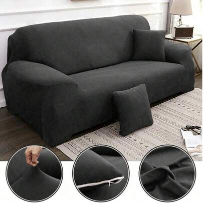 Funda de Sofá de Alta Elasticidad en Colores Sólidos - Funda Lavable a Máquina, Fácil de Instalar y Suave al Tacto, Resistente a la Suciedad y Especialmente Ideal para Hogares con Mascotas como Gatos y Perros, Perfecta para Decorar Salas de Estar, Dormitorios y Oficinas Durante Navidad y Acción de Gracias, Protege tu Sofá de Manchas de Comida, Pelos de Mascotas y Desgaste Diario en las Reuniones Festivas, Disponible en Varios Tamaños para Sofás de 1 Plaza, 2 Plazas, 3 Plazas y Sofás de Esquina, Diseño Versátil que Combina Estética Moderna y Funcionalidad Práctica, Adecuada para Espacios Residenciales y Comerciales, Ideal para Preparar el Hogar para Invitados y Celebraciones Familiares, Manteniendo tu Mueble Limpio y Elegante en Toda la Época Festiva