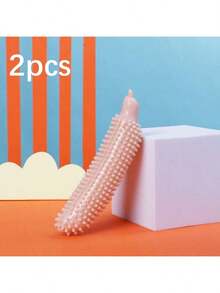 1 件装狗狗玩具黄瓜咀嚼棒，耐用磨牙棒，适用于幼犬、泰迪犬、小型犬和大型犬，硅胶制成 - 彩色 - 查看 14