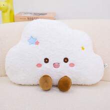 Cute Plush Star, Cloud, And Rainbow Shaped Toys, Cloud-Filled Pillows - Soft And Comfortable Cloud Cushions, Fluffy And Fluffy, Suitable For Cozy Bedrooms Or Sofa Decorations, Children's Gifts - White And Black Cloud Design, Perfect For Hugging, Home Decor, Children's Room, Jelly Cat, Cloud Pillows - 彩色 - 查看 12