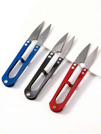 5pcs Sewing Scissors Small, Yarn Scissors, Small Mini U-Shaped Scissors, Thread Snips, Embroidery Clippers For Arts, Knitting, Crafts, And DIY Project