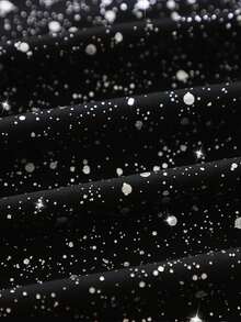 Rochie lungă de petrecere, fără mâneci, din dantelă, cu model patchwork, sexy, culoare solidă, cu crăpături înalte, elegantă, cu volane, cu sclipici, pentru femei, cadou de Ziua Îndrăgostiților - Negru - Vizualizare 10