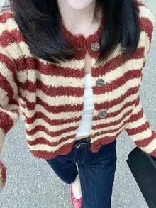 Women Cardigans - Red - View 5