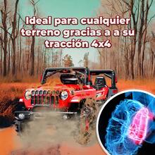 Coche Todo Terreno a Batería 4*4 para Niños - Rojo - Ver 6