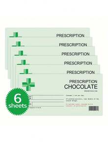 个性化巧克力贴纸，定制巧克力棒标签贴纸，处方主题，趣味独特的生日或周年纪念礼物，浪漫情人节迷你糖果巧克力棒包装贴纸，适用于情人节、订婚和结婚纪念日装饰、派对礼品、礼物和包装，告白礼物（不含巧克力） - 彩色 - 查看 2