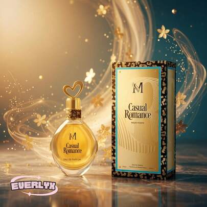 EverlyX Casual Romance Pour Femme Eau De Parfum 100ml, A Feminine Fragrance With A Warm And Luminous Character, Perfect For Everyday Wear Or Special Occasions. Elegant Design With Gold Details And A Sophisticated Finish. ✅ Shipping To Spain In 24/48 Hours