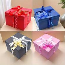 Multi-Layer Surprise Gift Box With Lid - DIY Multi-Layer Photo Album Surprise Box - Keepsake Box - Multi-Compartment Display & Storage Box - Suitable For Birthday, Valentine's Day, Wedding, Proposal, Christmas, Halloween, Thanksgiving, Parties And Other Everyday Gift Packaging, Makes A Great Gift - Multicolor - View 4