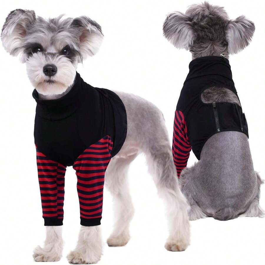 1pc Dog Front Leg Post-Surgery Recovery Sleeve, Surgery Rehab Leg Protector, Small/Medium/Large Dog Elbow Joint Protection Cover, Anti-Lick Wound & Joint Protective Sleeve (Alternative To Elizabethan Collar)