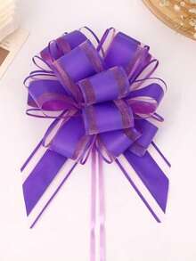 Elegant Natural Color Tulle Pom Pom Hanging Decoration, Wedding Car, Christmas, New Year Gift - Multicolor - View 6