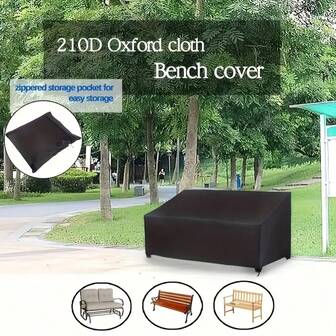 1pc Heavy-Duty Garden Double Seat Chair Cover - All-Weather Waterproof And Dustproof Protection - Designed For Outdoor Terraces And Beach Chairs, UV Resistant - Suitable For Gardens, Poolside, Porch - Durable And Easy To Use