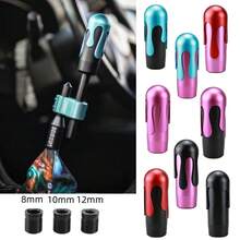 1 pieza Perilla de palanca de cambios con forma de helado de metal, palanca de cambios modificada para automóvil, perilla de palanca de cambios de transmisión manual, perilla de palanca de cambios de transmisión automática, palanca de cambios universal, accesorio de modificación de automóvil, JDM, perilla de palanca de cambios personalizada, decoración interior de automóvil modificada, adecuada para modificación de automóvil - Encargado del puesto de helados - Ver 10