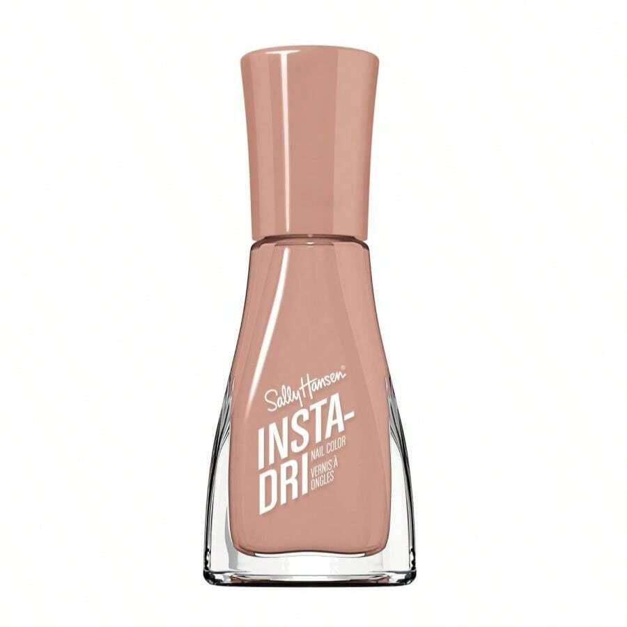 Sally Hansen Insta-Dri Sand Nail Polish | Quick Dry, Long Lasting, Streak-Free Shine | Opaque, Shimmery | 135 Turbo Terrain | Nude Nail Color - Màu Hồng baby - Xem 1