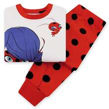 Miraculous Pyjamas | Ladybug And Tikki Girls Long Sleeve PJs | Snug Fit Kids Pyjamas - Multicolor - View 6