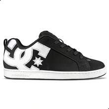 DC Shoes Court Graffik IMP Stencil Unisex Sneakers | Black And White - trắng - Xem 2