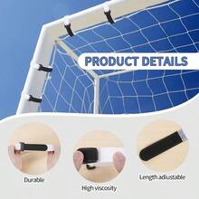 Goal Net Straps - Heavy Duty Fasteners 50 Pack Strong Secure Holders Outdoor Activities, Accessories School Field Sports and Fitness Training - inicial - Ver 6