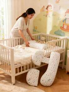 Pregnancy Nursing Pillow, Maternity Side Sleeper Support Pillow, Pregnancy Supplies, Leg Wedge Pillow - Multicolor - View 7