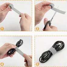 1条多用途捆扎带，电缆扎带，家居整理扎带，园艺扎带，电线固定带，魔术贴扎带，电缆扎带，多功能电线管理，电缆固定扎带，电缆捆扎器，整理带 - 彩色 - 查看 9