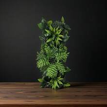 25X75CM Césped artificial de planta simulada Panel de pared de hierba adecuado para decoración de jardín, valla, patio y hogar